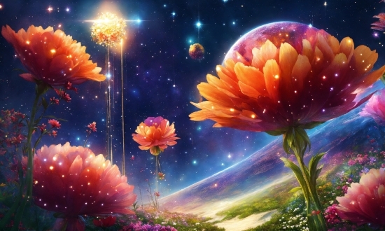 Plant, Flower, Atmosphere, Sky, Light, Petal