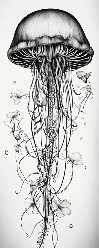 Plant, Organism, Line, Art, Font, Drawing