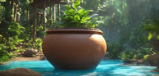 Plant, Water, Flowerpot, Houseplant, Terrestrial Plant, Serveware
