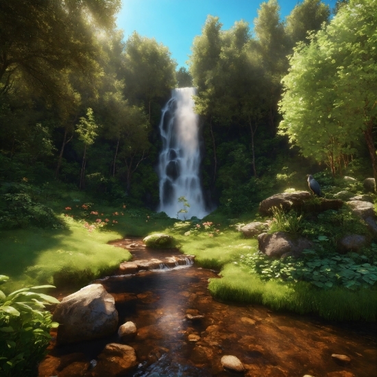Prompt Generator Midjourney, Water, Plant, Water Resources, Sky, Natural Landscape