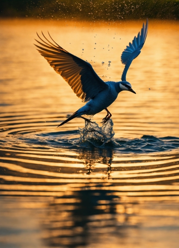 Public Domain Video Footage, Water, Bird, Vertebrate, Beak, Liquid