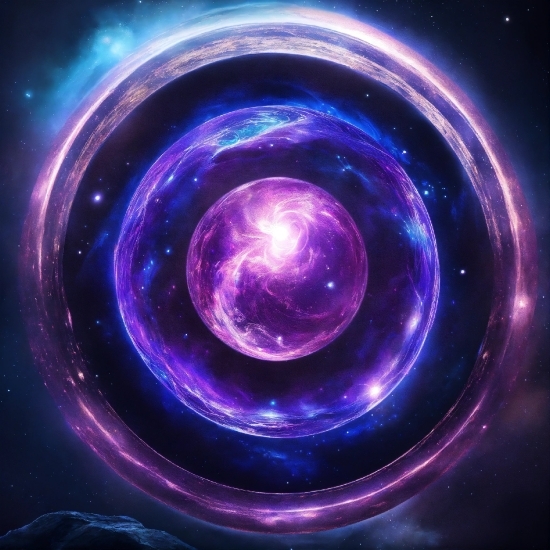 Purple, Astronomical Object, Art, Circle, Electric Blue, Science