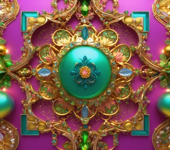 Purple, Decoration, Symmetry, Magenta, Art, Ornament