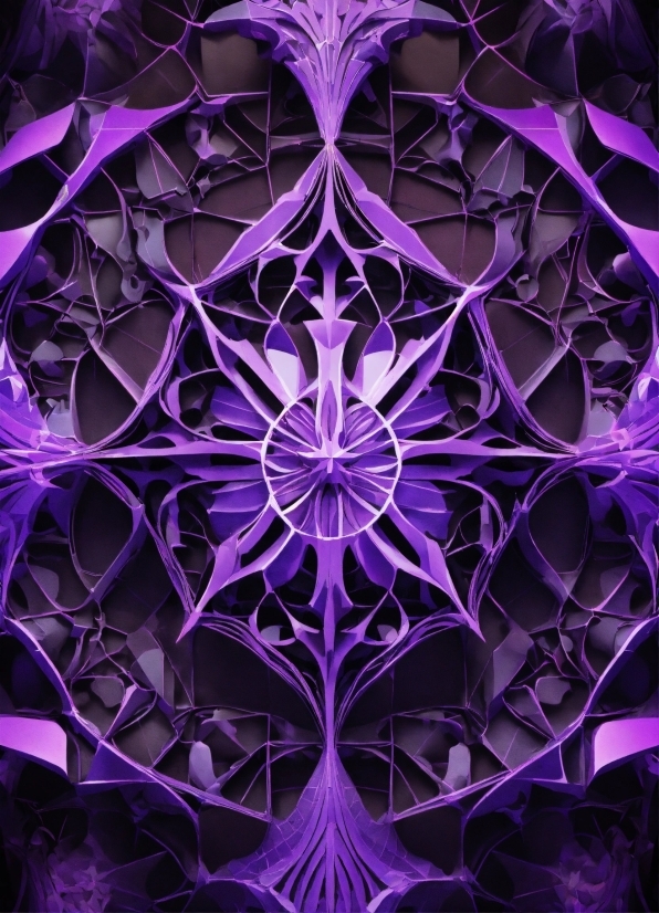 Purple, Violet, Art, Symmetry, Magenta, Pattern