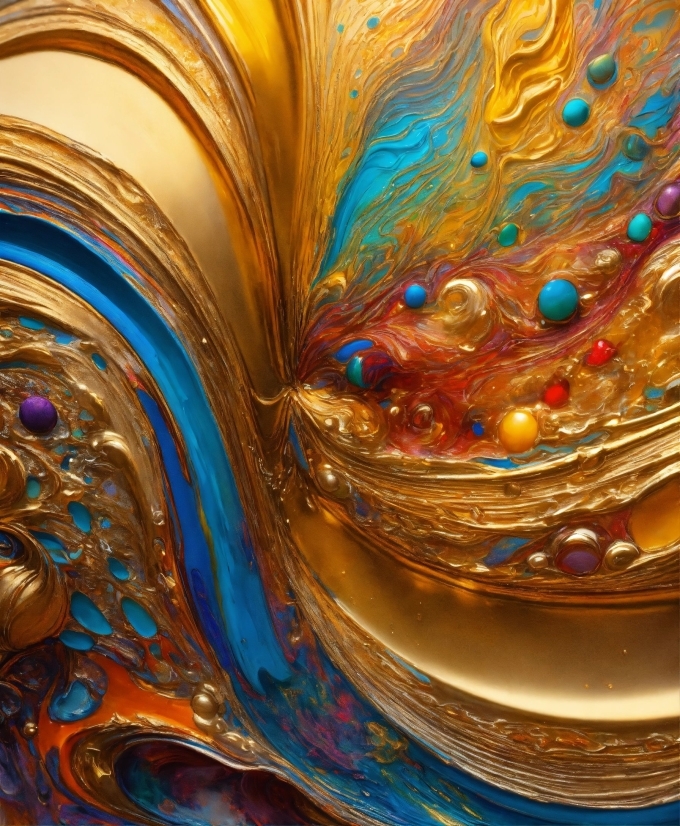 Royalty Free Footage Download, Liquid, Amber, Art, Paint, Painting