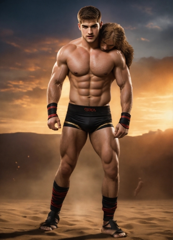 Shorts, Cloud, Bodybuilder, Muscle, Flash Photography, Thigh