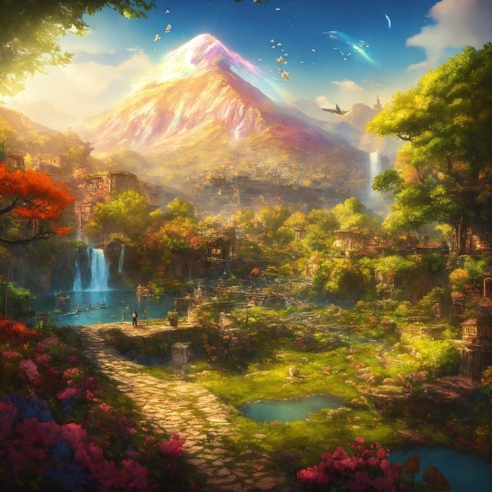 Sky, Plant, Mountain, Light, World, Natural Landscape