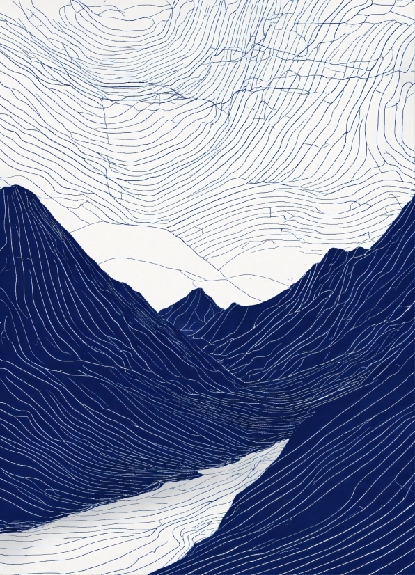 Slope, Electric Blue, Pattern, Mountain, Landscape, Font