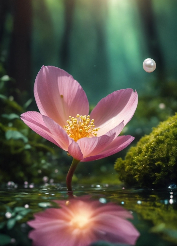 Smartphone Stock Video, Flower, Plant, Lotus, Water, Light