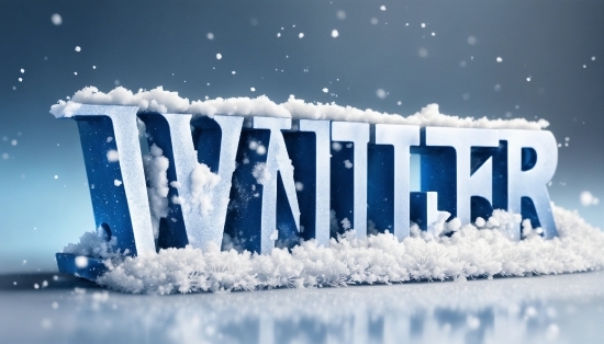 Snow, World, Font, Freezing, Electric Blue, Graphics