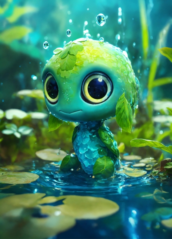 Stable Diffusion Upscale, Water, Liquid, Plant, Leaf, Botany