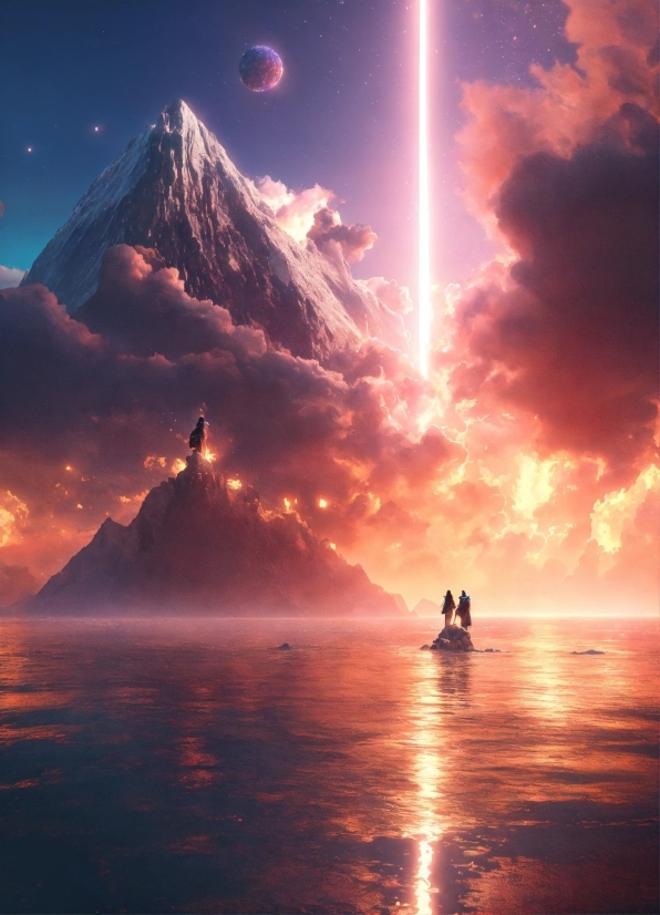 Text To Art Generator, Sky, Cloud, Water, Atmosphere, Mountain