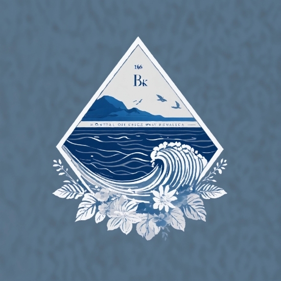 Triangle, Font, Electric Blue, Crest, Symbol, Emblem