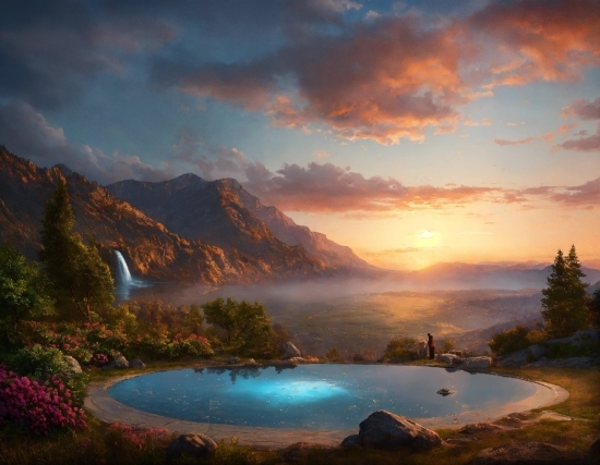 Vfx Green Background Video Download, Water, Cloud, Sky, Water Resources, Mountain