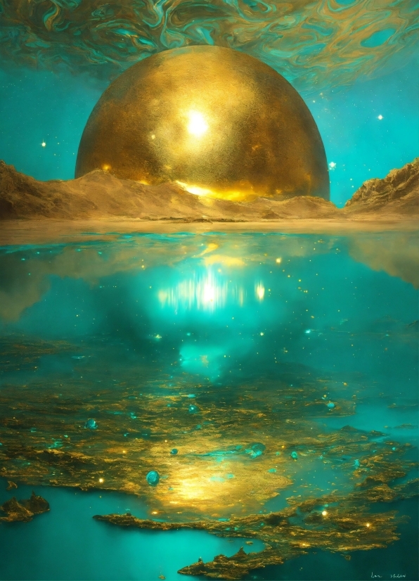 Vsdc Ai Art Generator, Water, World, Light, Nature, Blue