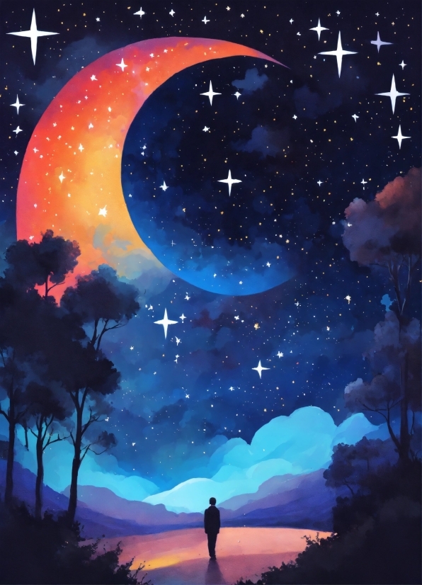 Wallpaper Aesthetic Pink, Atmosphere, Photograph, World, Moon, Sky