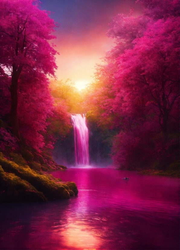 Water, Atmosphere, Sky, Light, Purple, Natural Landscape