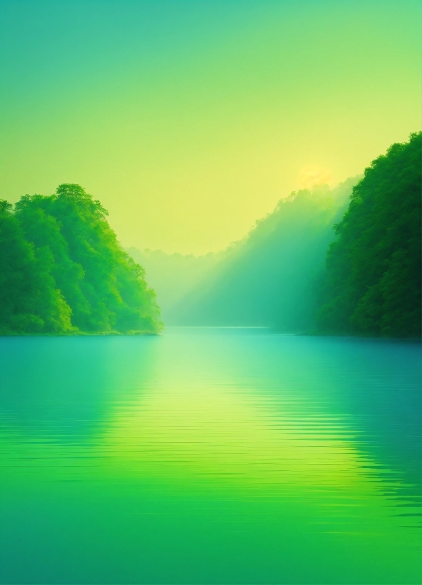 Water, Atmosphere, Water Resources, Green, Sky, Natural Landscape