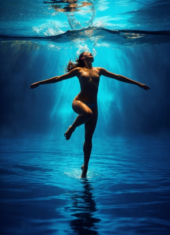 Water, Blue, Azure, People In Nature, Dance, Flash Photography