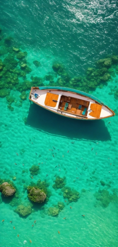 Water, Boat, Watercraft, Vehicle, Green, Azure