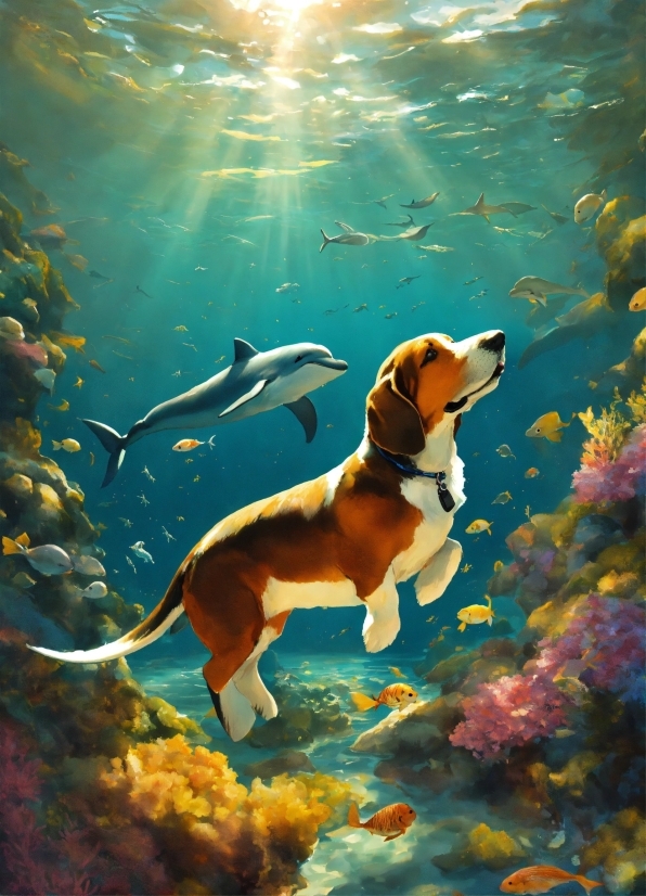 Water, Dog, Nature, People In Nature, Underwater, Dog Breed
