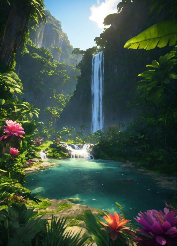Water, Flower, Plant, Sky, Ecoregion, Green