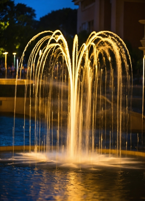 Water, Fountain, Nature, Sky, Body Of Water, Font