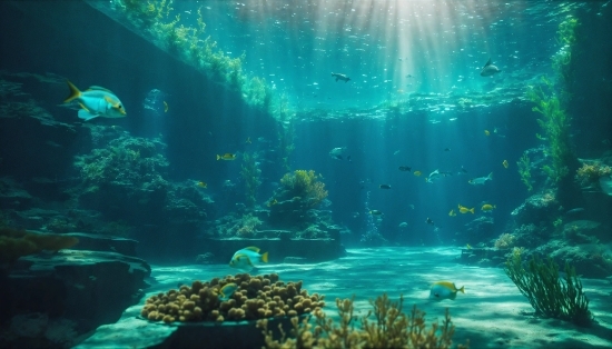Water, Green, Natural Environment, Underwater, Fluid, Body Of Water