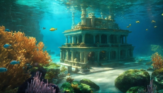 Water, Green, Nature, Azure, World, Underwater