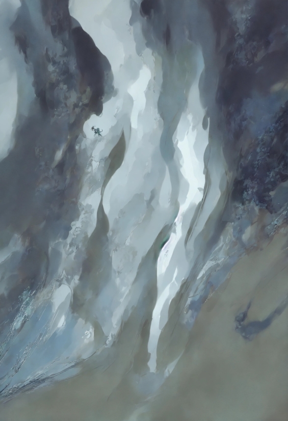Water, Grey, Painting, Art, Ice Cap, Geological Phenomenon