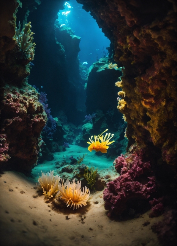 Water, Light, Azure, Underwater, Organism, Plant