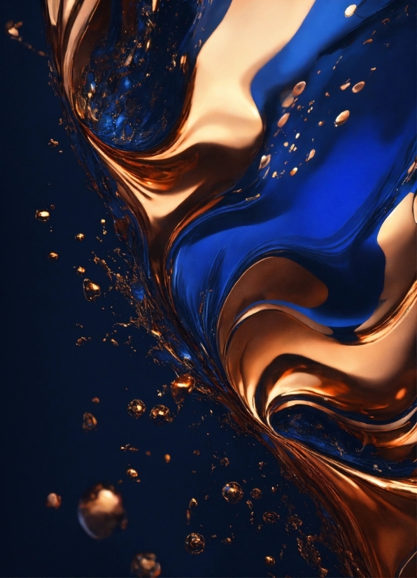 Water, Liquid, Fluid, Art, Electric Blue, Pattern