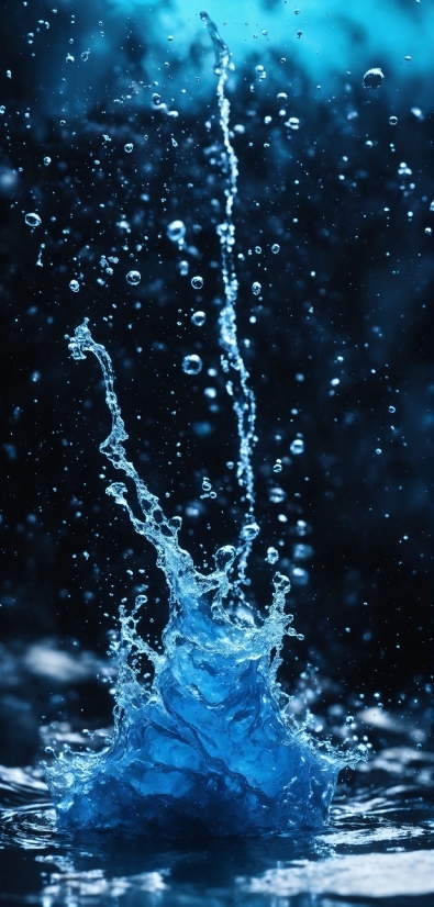 Water, Liquid, Fluid, Natural Landscape, Electric Blue, Drop