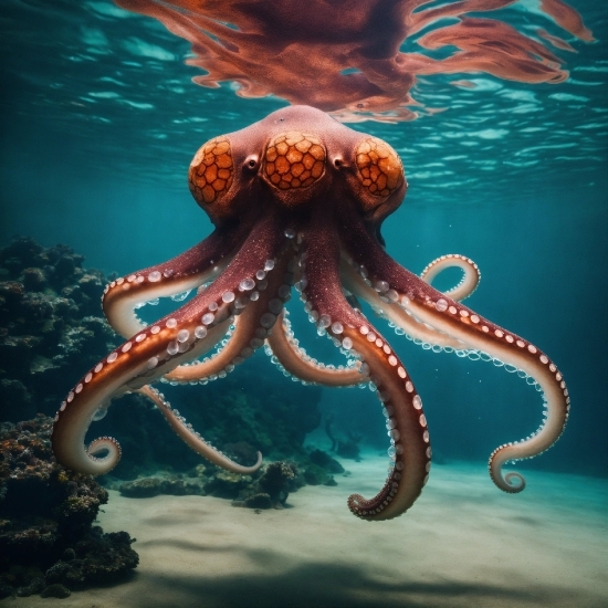 Water, Marine Invertebrates, Octopus, Jellyfish, Vertebrate, Giant Pacific Octopus