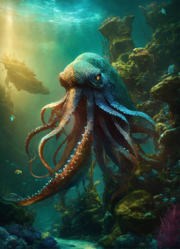 Water, Marine Invertebrates, Organism, Octopus, Cephalopod, Underwater