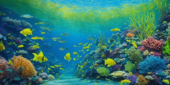Water, Natural Environment, Underwater, Fluid, Fish, Aquatic Plant