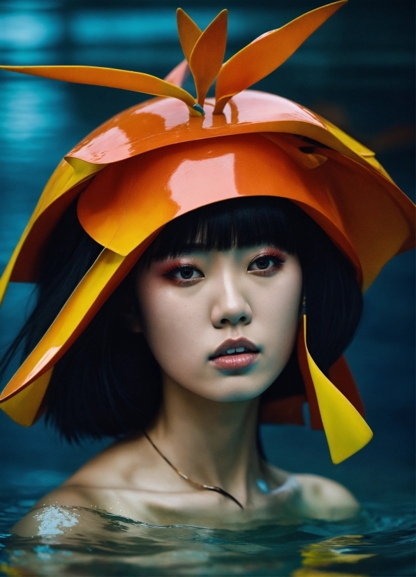 Water, Nature, Eyelash, Headgear, Costume Hat, Flash Photography