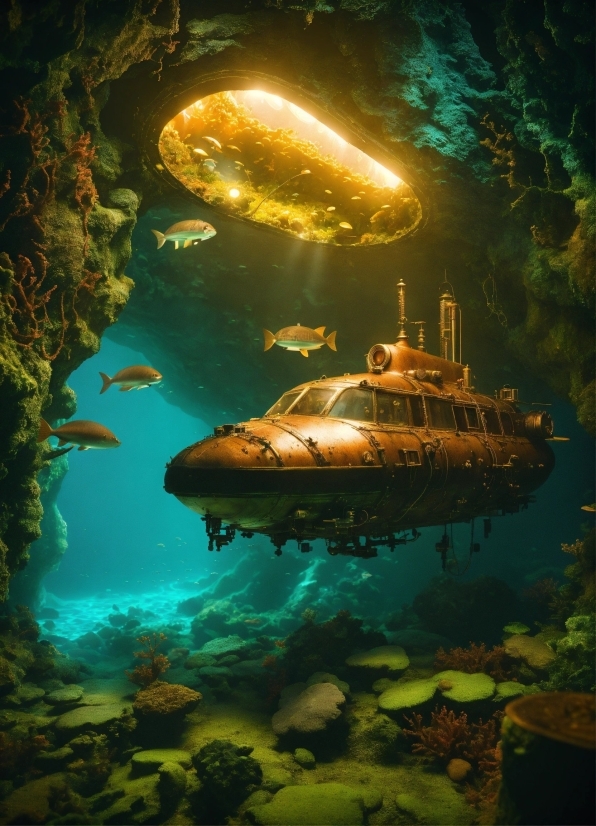Water, Nature, Underwater, Automotive Lighting, Organism, Vehicle