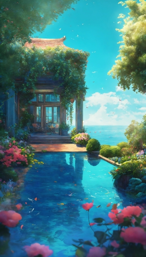 Water, Plant, Flower, Property, Cloud, Sky