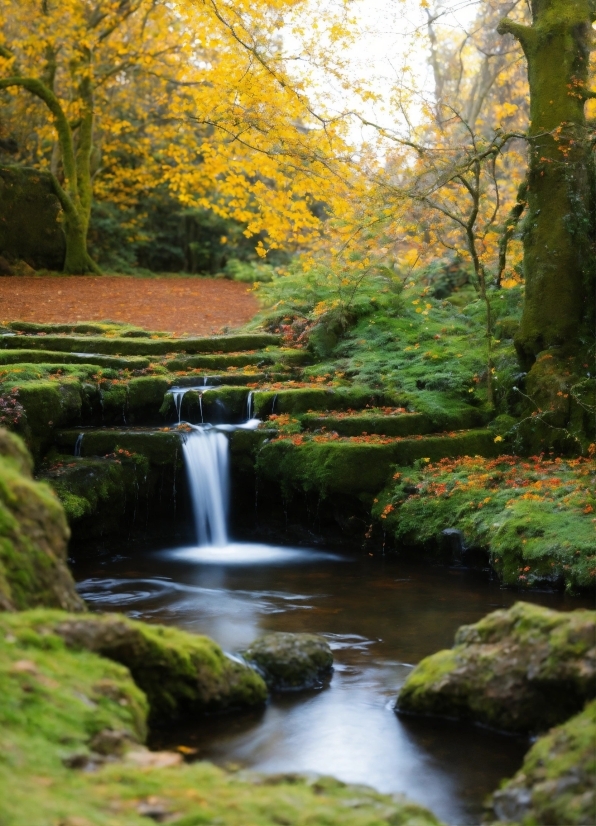 Water, Plant, Fluvial Landforms Of Streams, Natural Landscape, Nature, Natural Environment