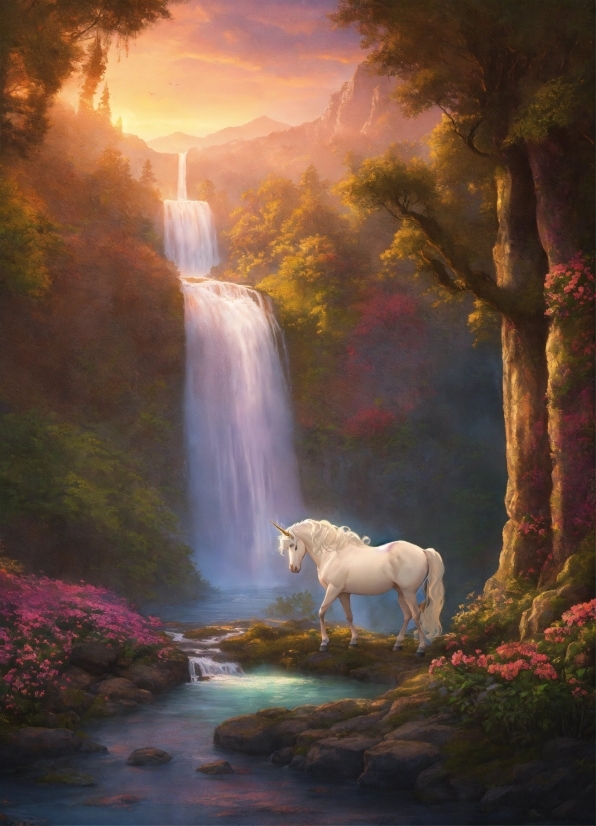 Water, Plant, Horse, Light, Nature, Natural Landscape