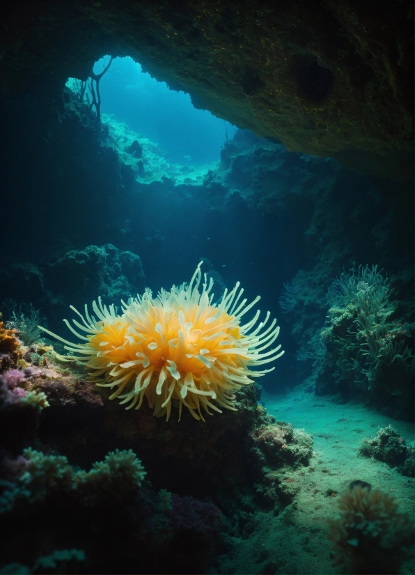 Water, Plant, Marine Invertebrates, Underwater, Sea Anemone, Coral