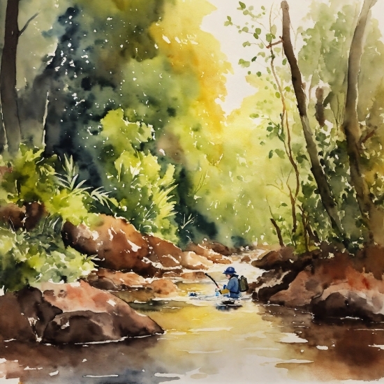 Water, Plant, People In Nature, Nature, Paint, Natural Landscape