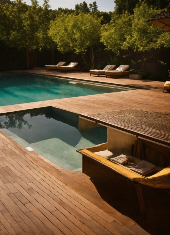 Water, Property, Building, Wood, Shade, Swimming Pool