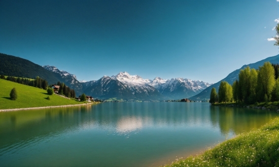 Water, Sky, Plant, Water Resources, Mountain, Azure