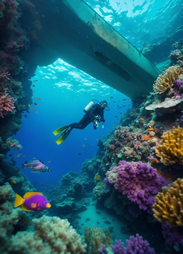Water, Underwater Diving, Blue, Underwater, Natural Environment, Plant