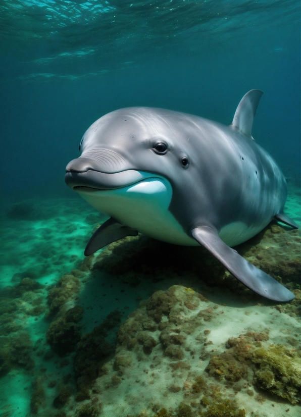 Water, Vertebrate, Azure, Natural Environment, Common Dolphins, Fin