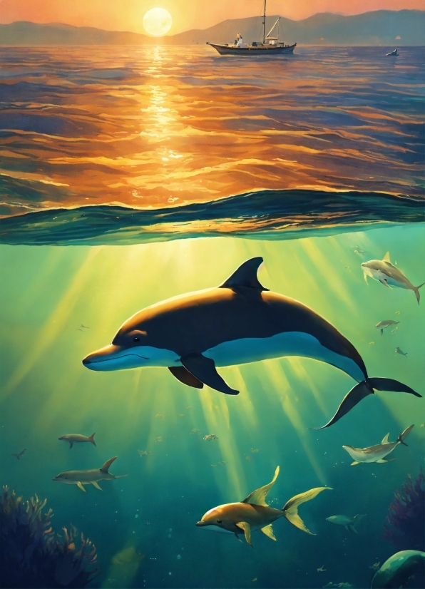 Water, Vertebrate, Common Dolphins, Fin, Body Of Water, Organism