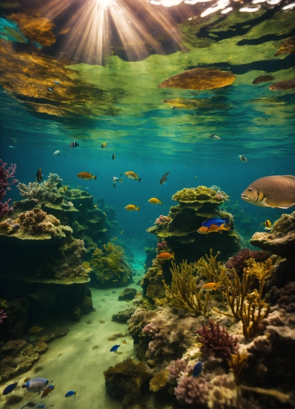 Water, Vertebrate, Nature, Azure, Underwater, Organism