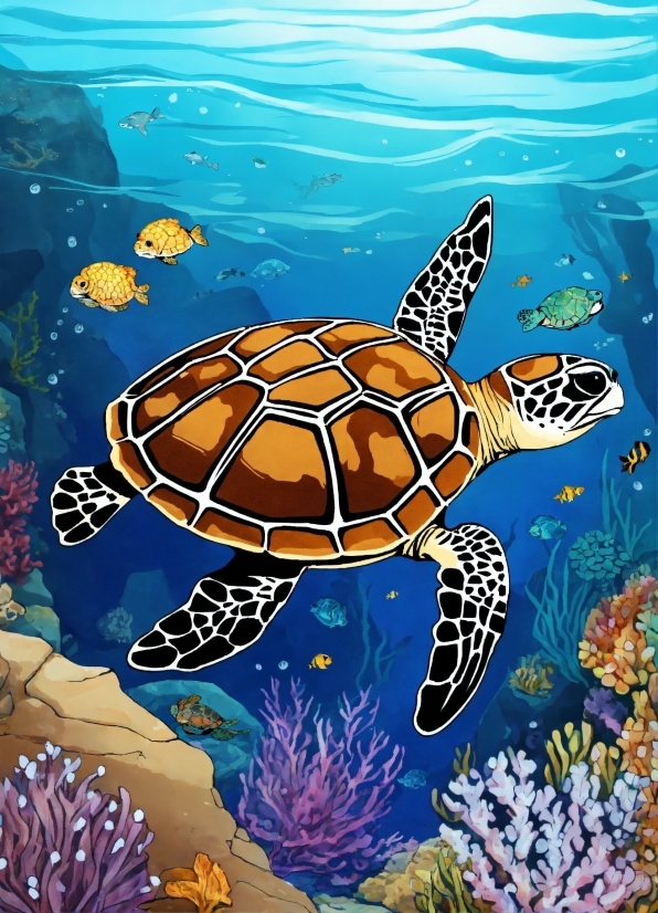Water, Vertebrate, Nature, Hawksbill Sea Turtle, Natural Environment, Reptile